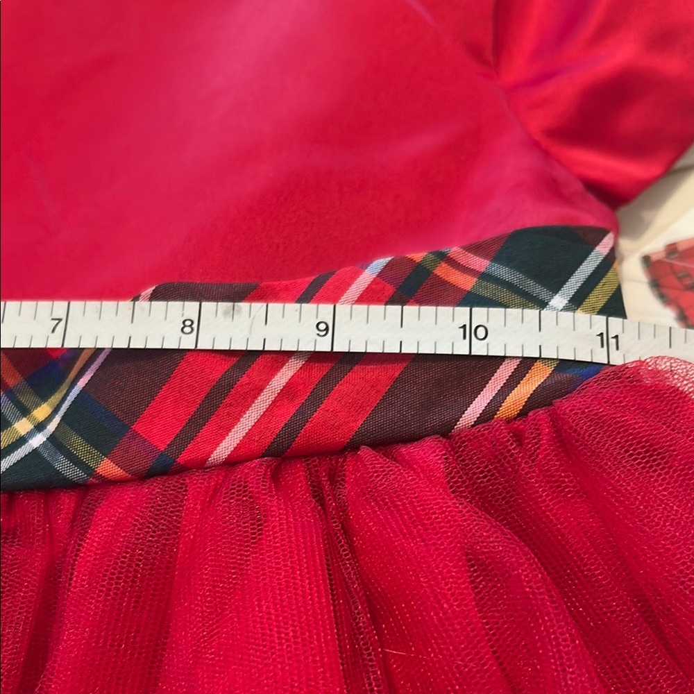 Blueberi Boulevard Red Plaid Kids Formal Dress - Picture 10 of 13